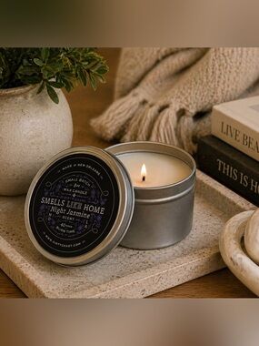 Dirty Coast “Smells Like Home” Night Jasmine Candle 8oz Small Batch New Orleans